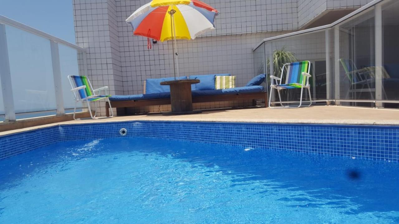 Cobertura Com Piscina E Churrasqueira Mongagua Spアパートメント エクステリア 写真